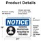 Signmission 18 in Height, 24 in Width, Vinyl Decal, Rectangle OS-2PACK-NS-D-1824-L-13386 - alternate 3